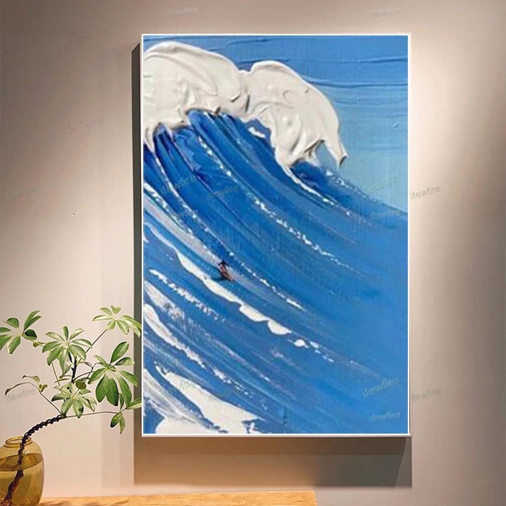 Modern Pure Hand-Painted Canvas Painting Golden And Off-white Texture Wall Pictures For Home Decoration Living Room Sky Artwork