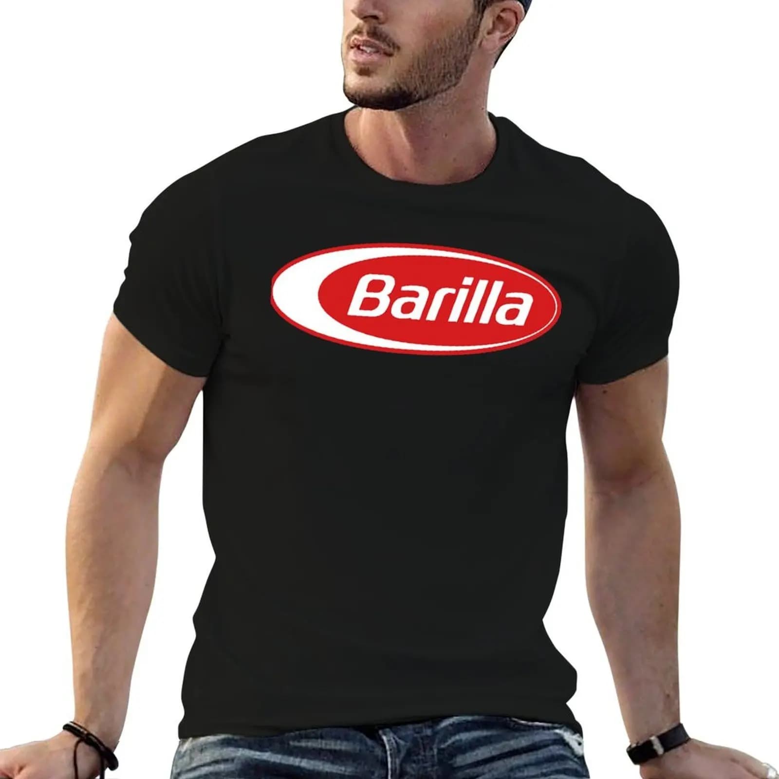 Barilla T-Shirt oversized cotton graphic tees mens t shirt graphic