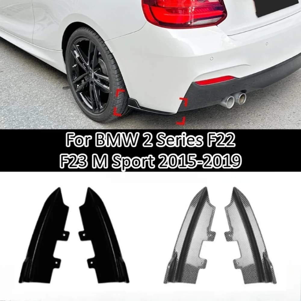 Rear Bumper Corner Decals For BMW 2 Series F22 F23 M Sport 2015-2019 Exterior Body Trim Sport Tuning Accessories Cover Kit Parts