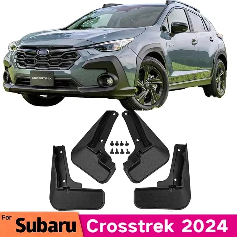 MudFlaps 4Pcs For Subaru Crosstrek 2024 Mudguards Mud Flaps Splash Guards Front Rear Wheels Fender Car Accessories