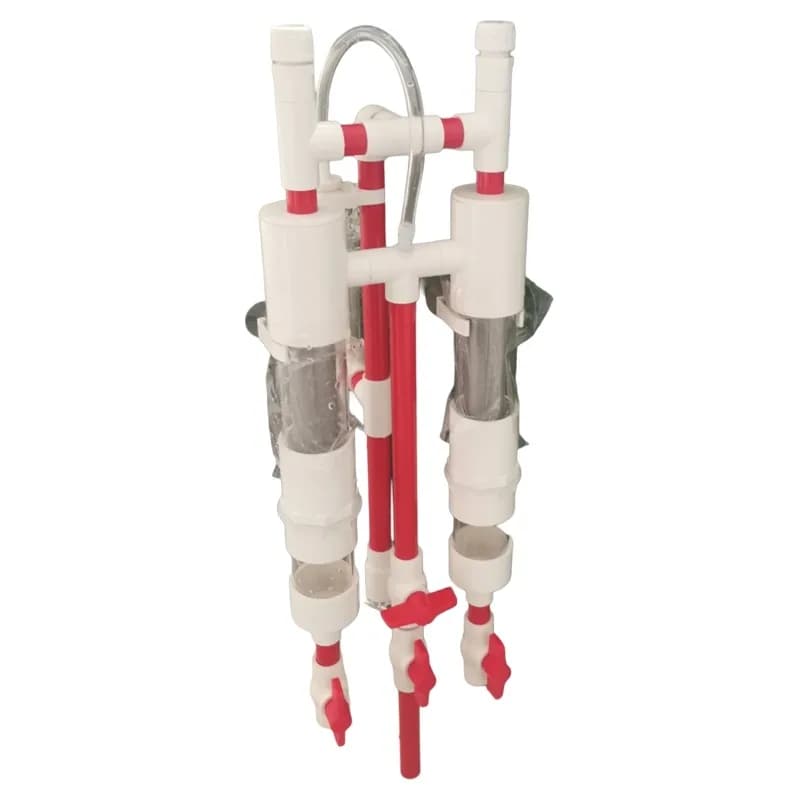 The fish tank siphon filter system does not punch holes and the bottom filter. The siphon pipe fittings fish will be separated.