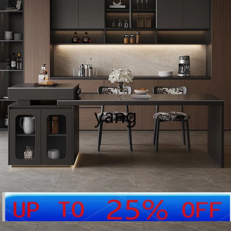 LH  minimalist retractable table plus dining table integrated family restaurant slate Nakajima