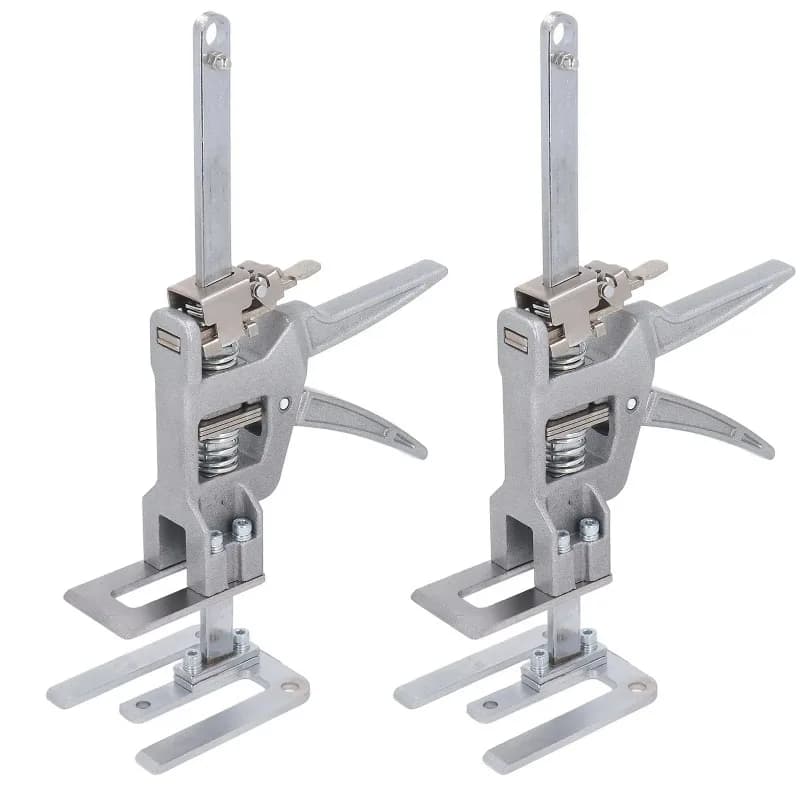 2PCS Arm Tool Jack Labor Saving Door Panel Lift Adjustable 200KG Bearing Load Heavy Duty Furniture Lifter 200KG Door Panel Lift