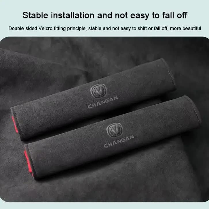 For Changan CS35 CS55 Plus CS75 CS85 CS95 UNI-V UNI-T UNI-K 2025 Suede Car Interior Safety Belt Case Shoulder Guards Accessories