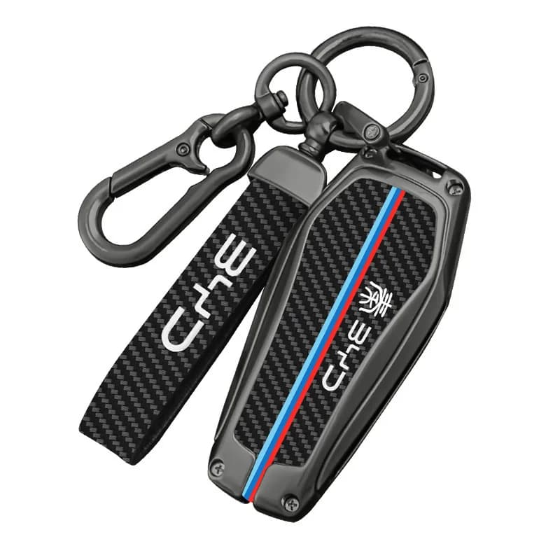 Premium Zinc Alloy Key Cover Case for BYD Qin/Qin Plus DM-i/Qin Plus/Qin EV - Protective Key Fob Shell Keychain
