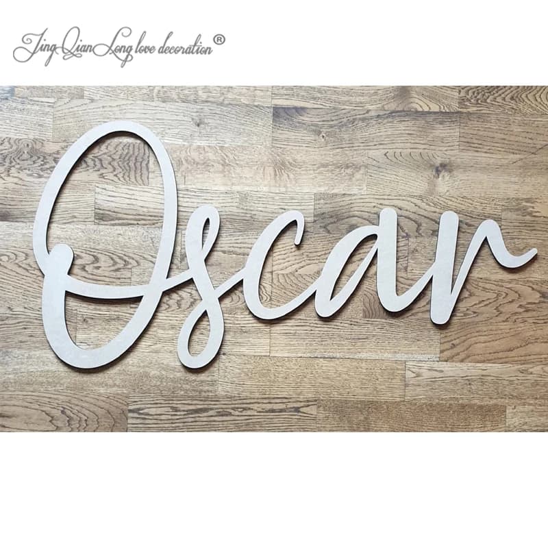 Custom Wooden Name Sign: Nursery Wall DecorWooden Name Sign: Nursery Wall Decor Personalised Wooden Letter Sign -  Veneer Name