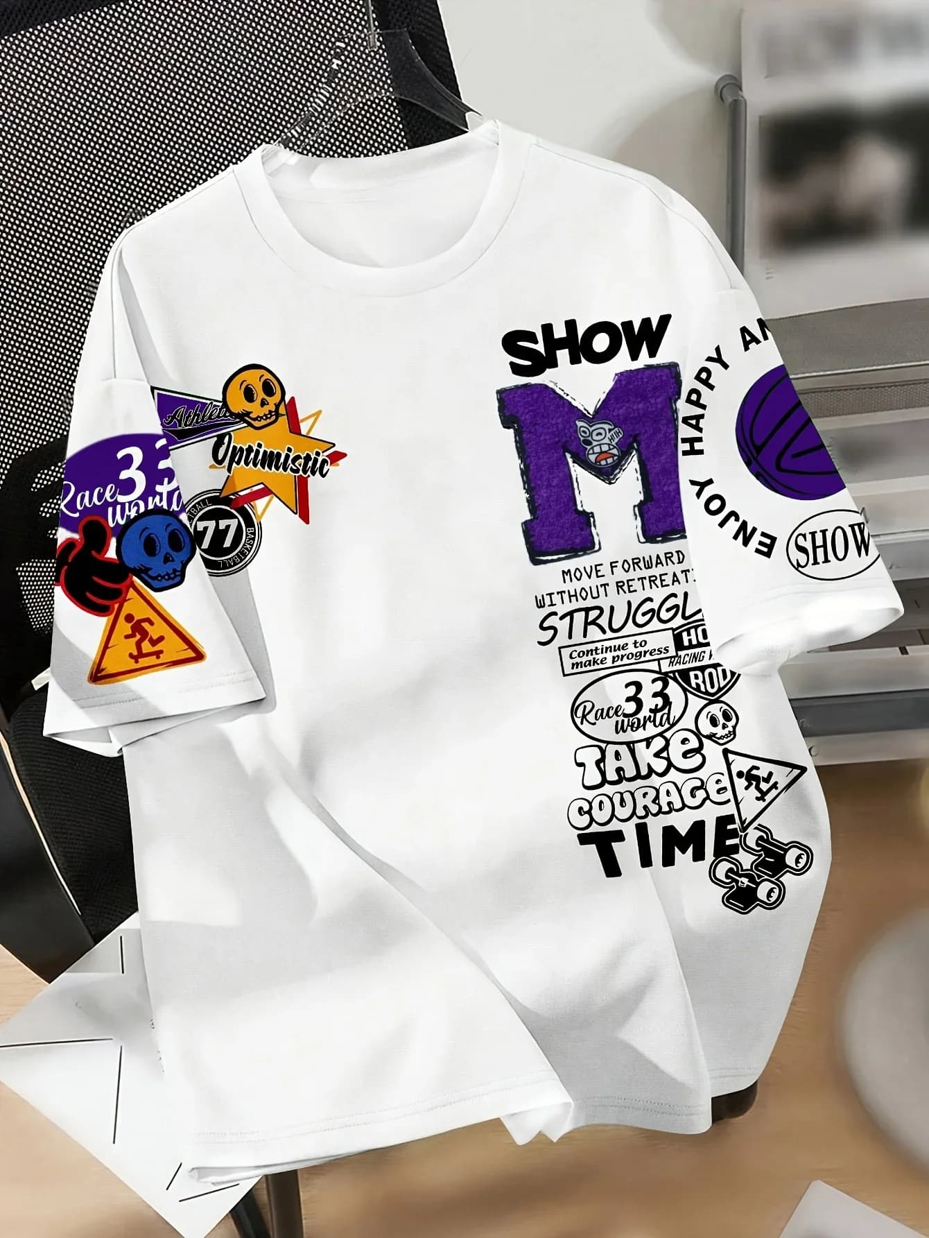 New Men's Casual Fashion 3D Printed Top, Summer Loose, Comfortable and Soft Polyester Fiber Men's T-shirt