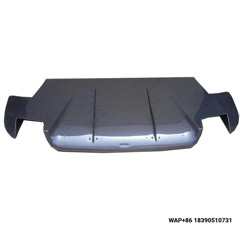 For 2006-2007 Lancer Evolution EVO 9 JDM VS Style Rear Diffuser  Carbon Fiber Rear Bumper Diffuser Kit (3Pc/set) CF