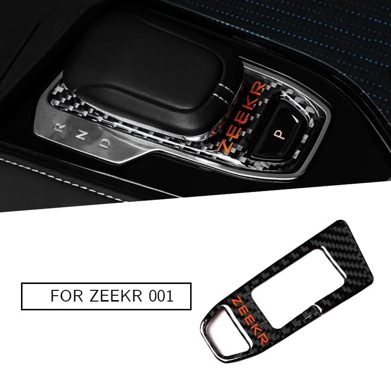 Applicable to 21-24model year Zeekr001 gear shift panel with drip glue, carbon fiber decorative sticker, interior modification,