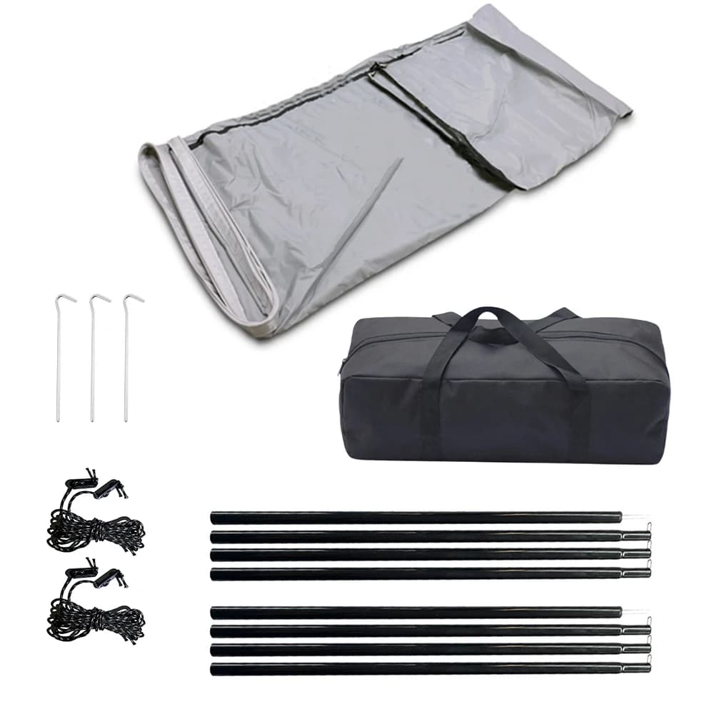 1set Camping Sunshade Awning With Keder Piping Attachment 3x2.4m Canopy Sun Sail Kits Replacement For Caravan Motorhome Camper
