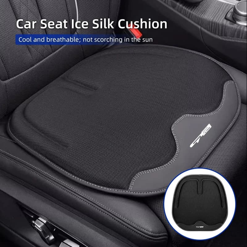 Car Summer Ice-Silk Seat Cover Apple-Shaped Cushion Interior Accessories For KIA GT Line Forte Seltos K5 Sportage Ceed Soul