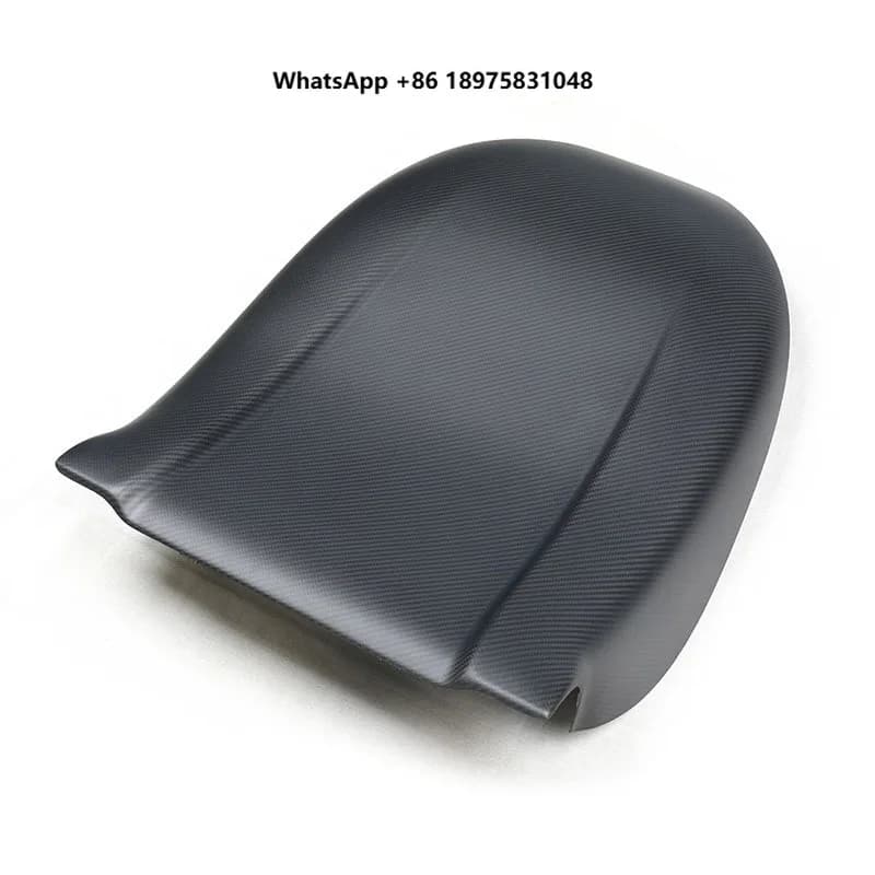 High performance real Dry carbon fiber modification replaces interior seat back decoration for  Model X S 3 Y