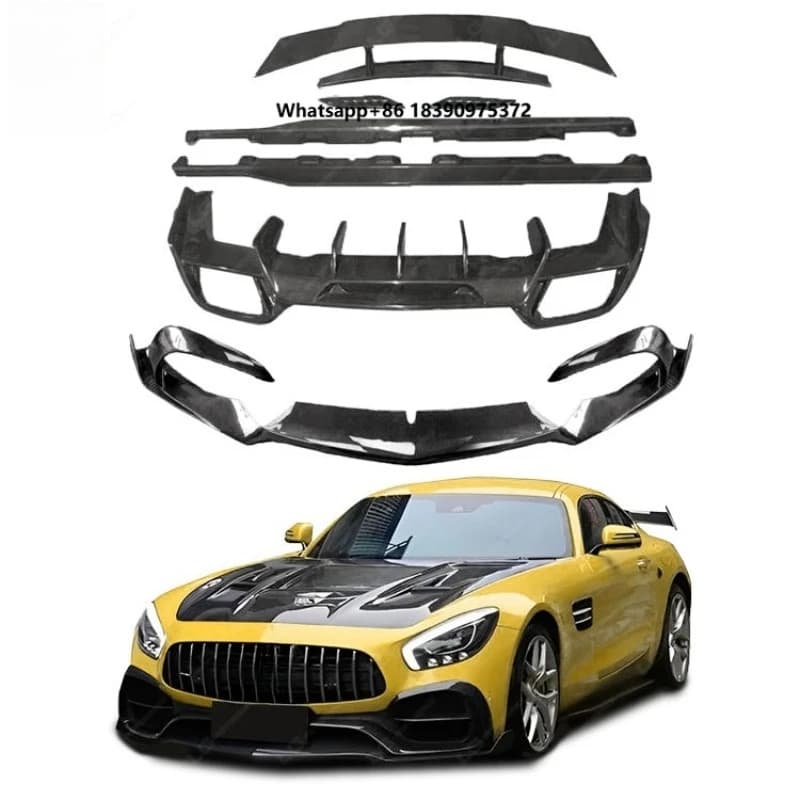 Black Carbon Fiber Body Kit  GT GTS Upgrade to RZ Style Bodykit