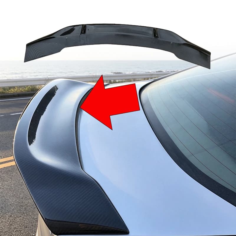 09‑12 Rear Trunk Spoiler Wing For Honda City 2009‑2012 Car Exterior Body Kit Accessories Auto Sport Modification Decorative Lip
