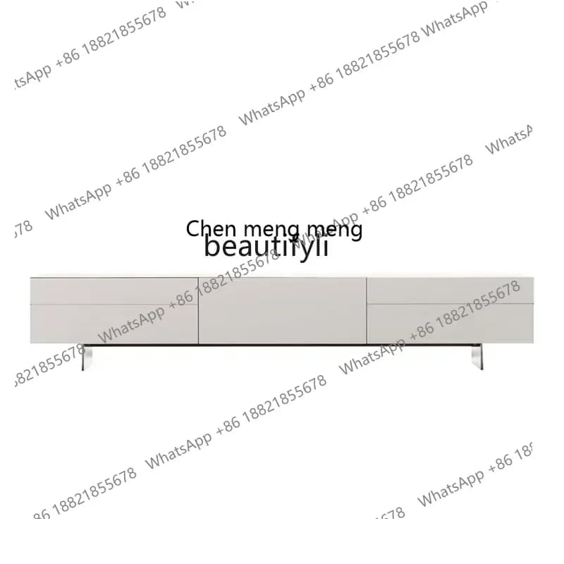 ss 8350  Nordic Living Room Side Cabinet Gray White Floor Cabinet Log Modern Simple TV Cabinet