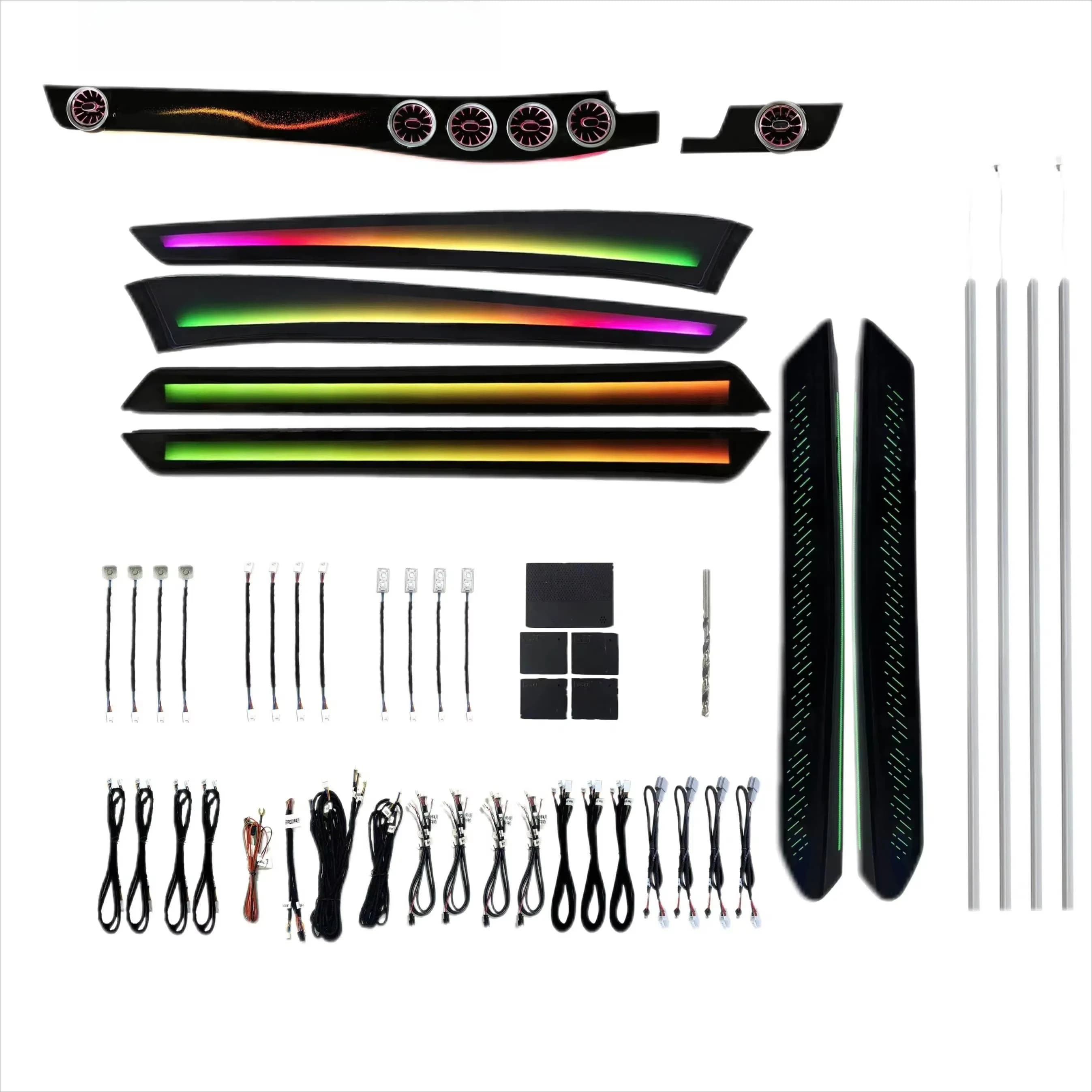 Full Kit Dynamic Rainbow Symphony Car Ambient Light For Mercedes E-Class LHD&RHD (2010-2015) W212