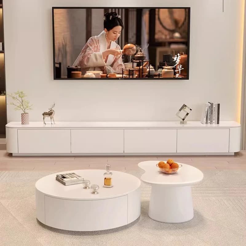 Living Room Aesthetic Tv Stand Light Color Modern Drawers Luxury Tv Stand Design Nordic Meuble Television Salon Home Furniture