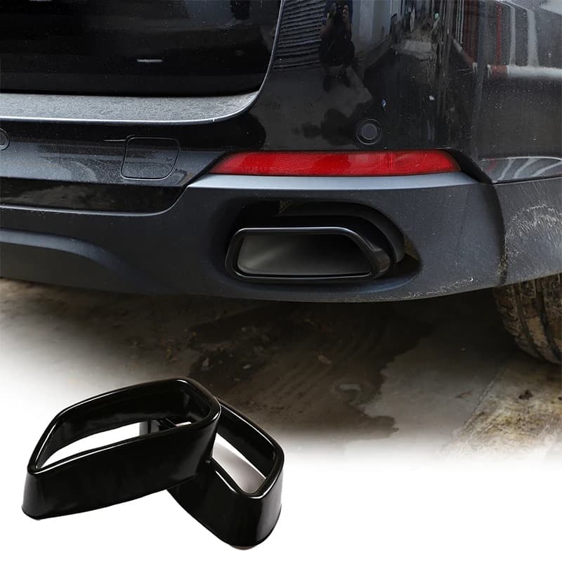 For BMW X5 F15 2014-2018 X6 F16 2015-2018 Stainless Steel Car Tail Muffler Exhaust Pipe Output Cover Parts(for M Sports Version)