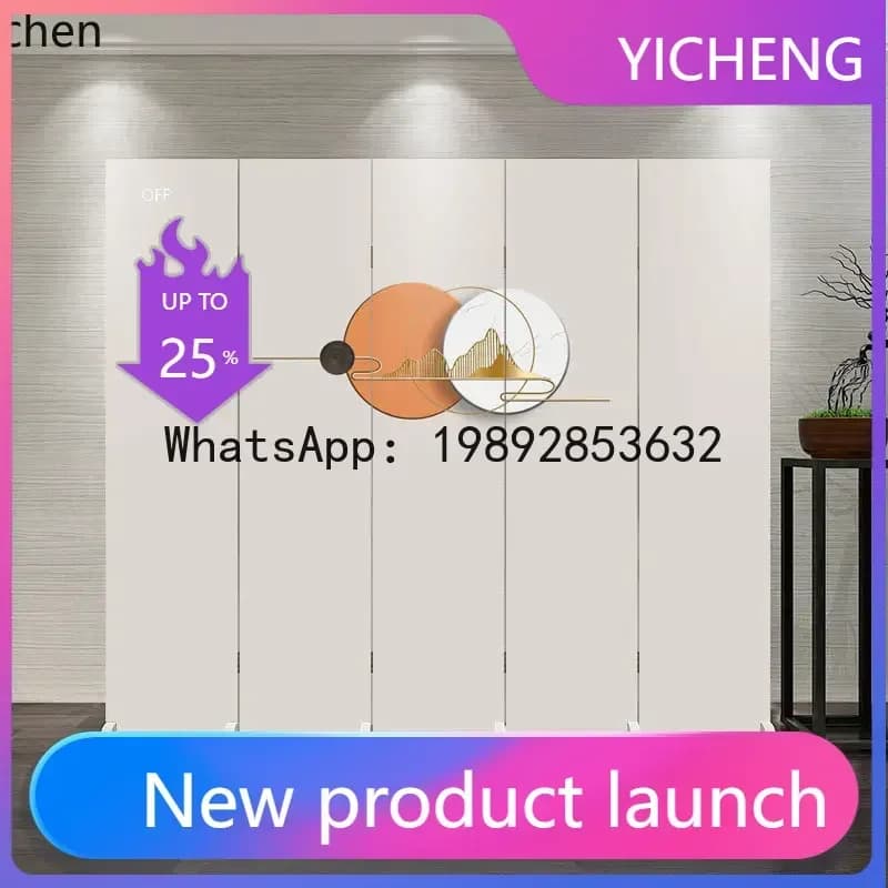 A3-3  Landscape Scenery Office Screen Partition Living Room Hotel Homestay Divider Background Wall Foldable Mobile