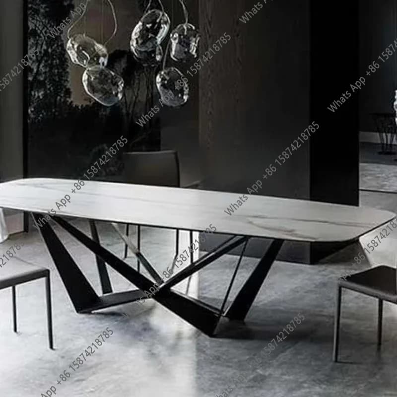 N64 k Luxury Modern Dining Table Living Room Restaurant Extending Center Italy Table Designer Lounge Juegos De Comedor Home Furn