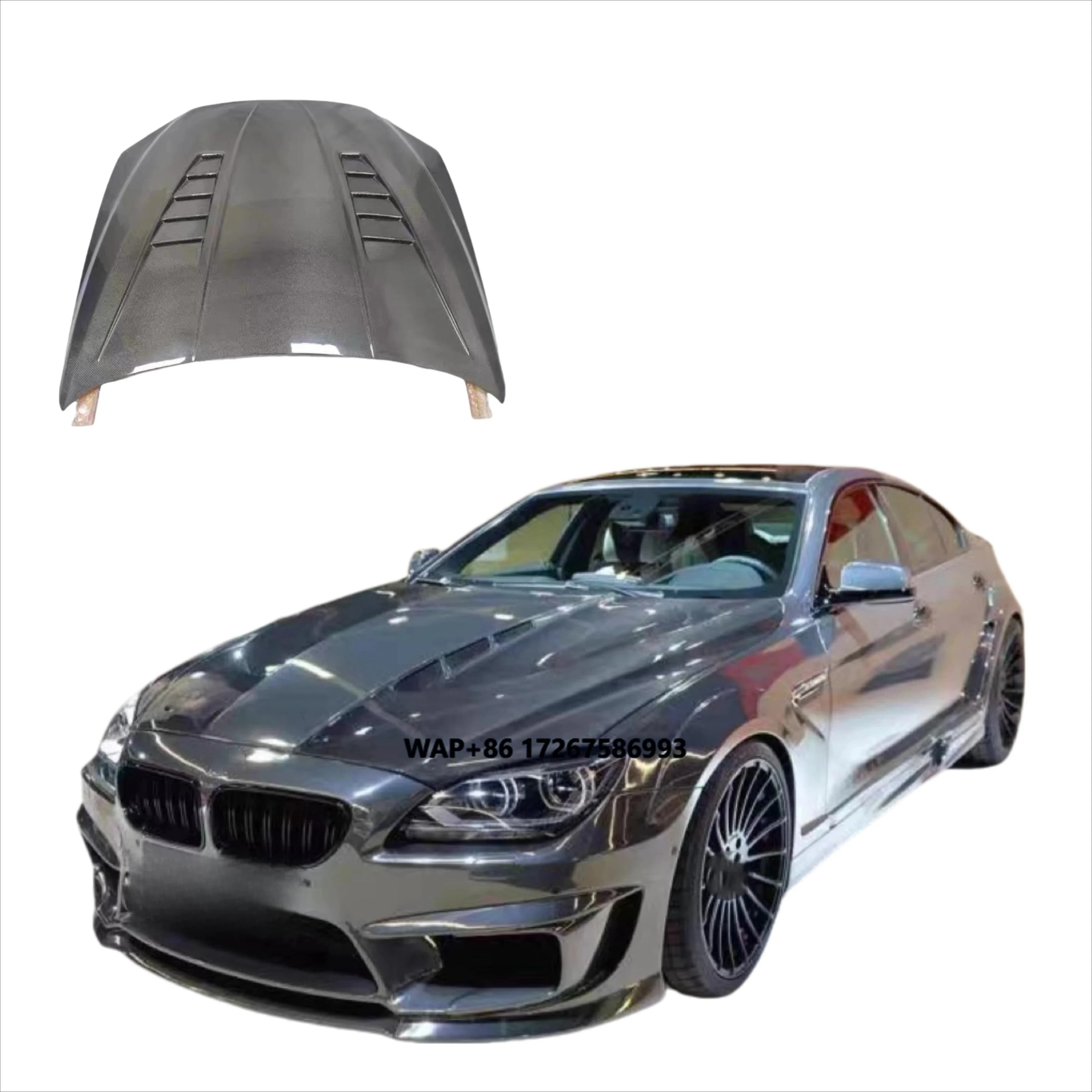 F06 F12 Carbon Fiber Hood for 6 Series F06 M6  Engine Cover Carbon fiber PD style hood HM engine cover