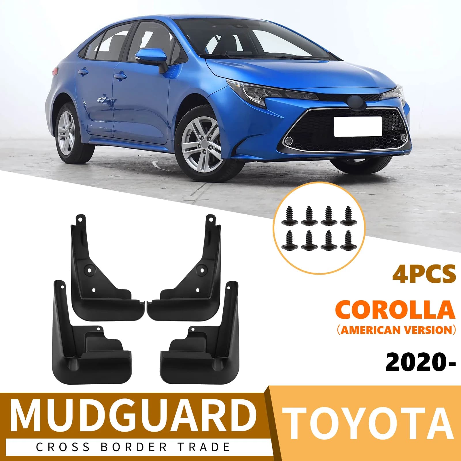 For Toyota Corolla 2020-2026 Car Mudguards Wheel Splash Guards No Drilling Fender Liners Auto Accessories
