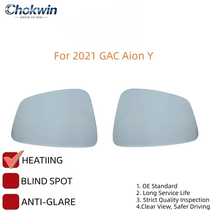 For 2021 GAC Aion Y Replacement Rearview Mirror Glass Lens