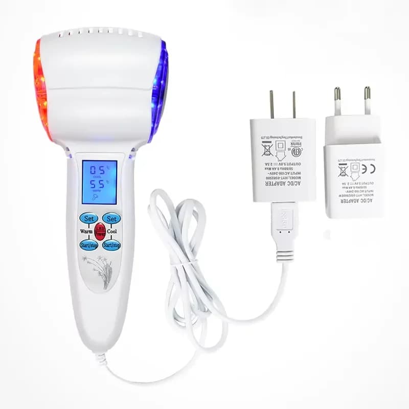 Face Care Device Hot Cold Hammer Cryotherapy Blue Acne Treatment Lifting Rejuvenation Facial Machine