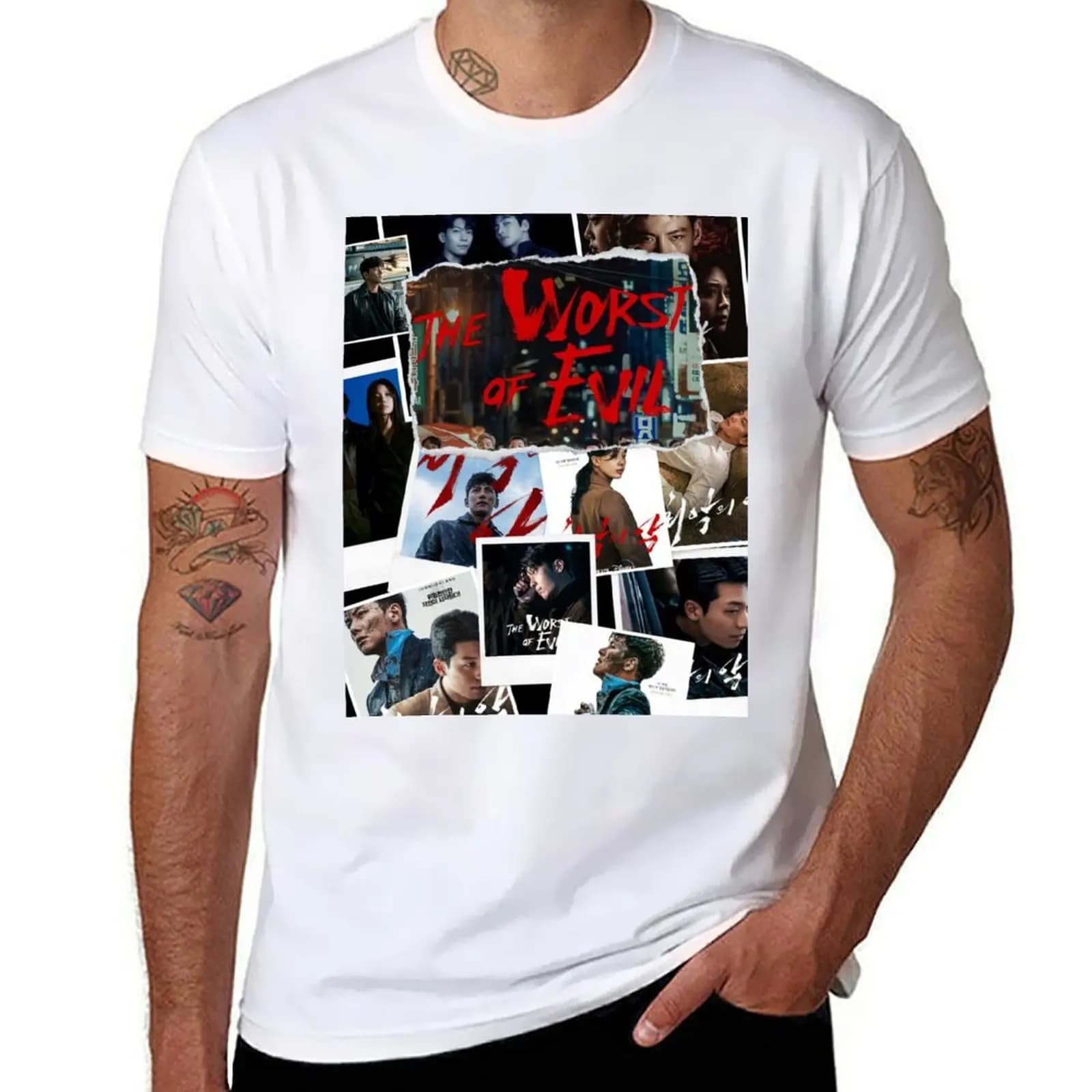 Worst Of Evil Kdrama - Ji Chang Wook T-Shirt funny t shirts dark humor g man t shirts for men T-Shirt
