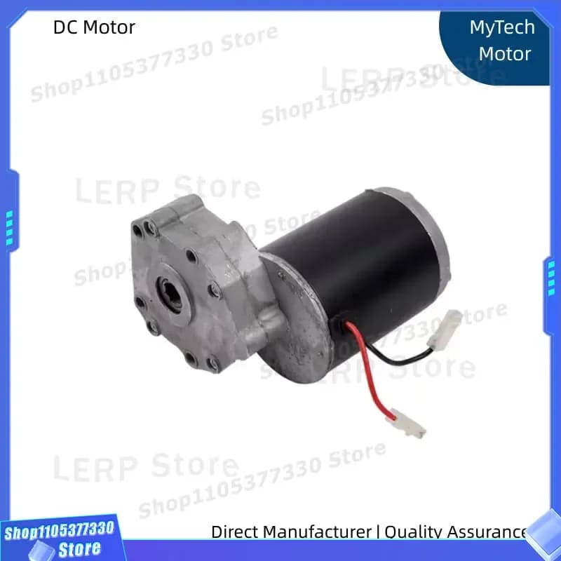 High Torque 4 Pole Brushed DC Gear Motor 24V 600W 800W 1200W Low Speed Reduction Motor for Industrial Machinery Automation