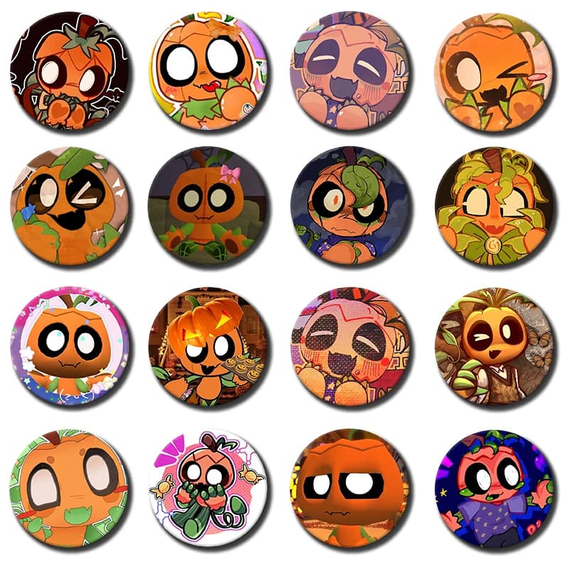 58mm 1PC Cartoon Game Character Gourdy Button Pin Badge Gourdy Brooch Creative Badge for Backpack Clothes Decoration Gift