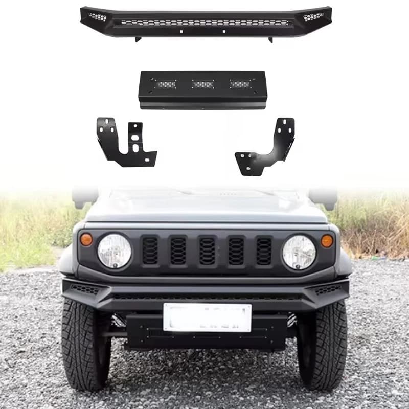 Heavy Duty Battle Style Off Road Bumper Front Rear Anti Collision Guard for 2019-2025 Suzuki Jimny 5-door Accessories