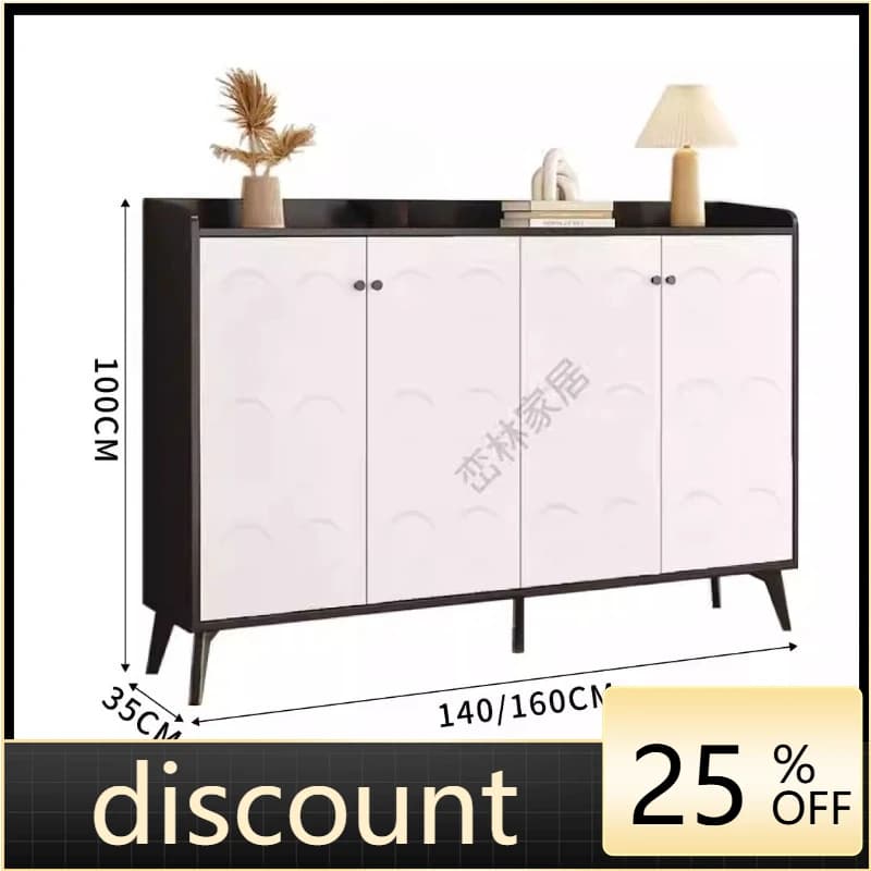 LMM solid wood home modern simple household porch cabinet large capacity locker