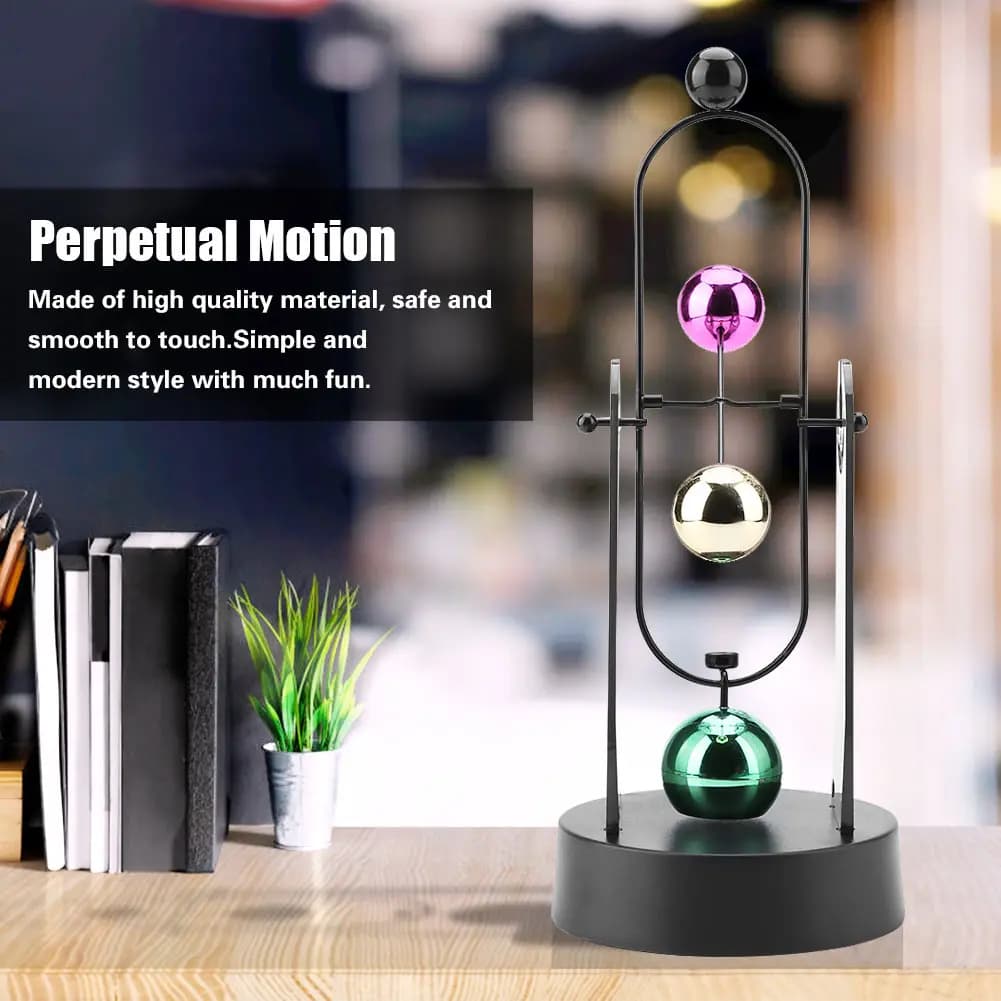 1pc Electronic Shake Wiggle Device Perpetual Motion Swinging  Art Craft Desk Decoration Desk Art  Perpetual Motion
