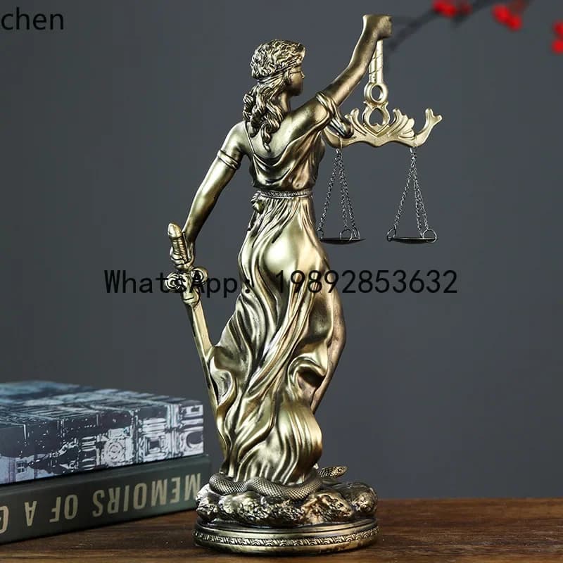 H29-  ZK Imitation Copper Mythical Ornament Resin Art Craft Home Decoration Entrance Tabletop Decor