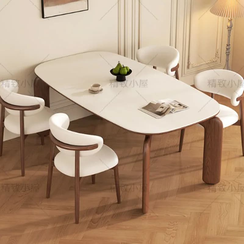 Save Space Large Size Dining Table Room Decor Vintage Professional Dining Table Reception Juegos De Comedor Home Decoration