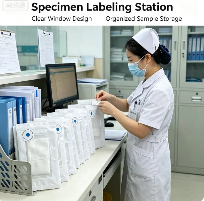 Aseptic disposable inner bag laparoscopic specimen retrieval bag, individual sealed surgical specimen collection bag