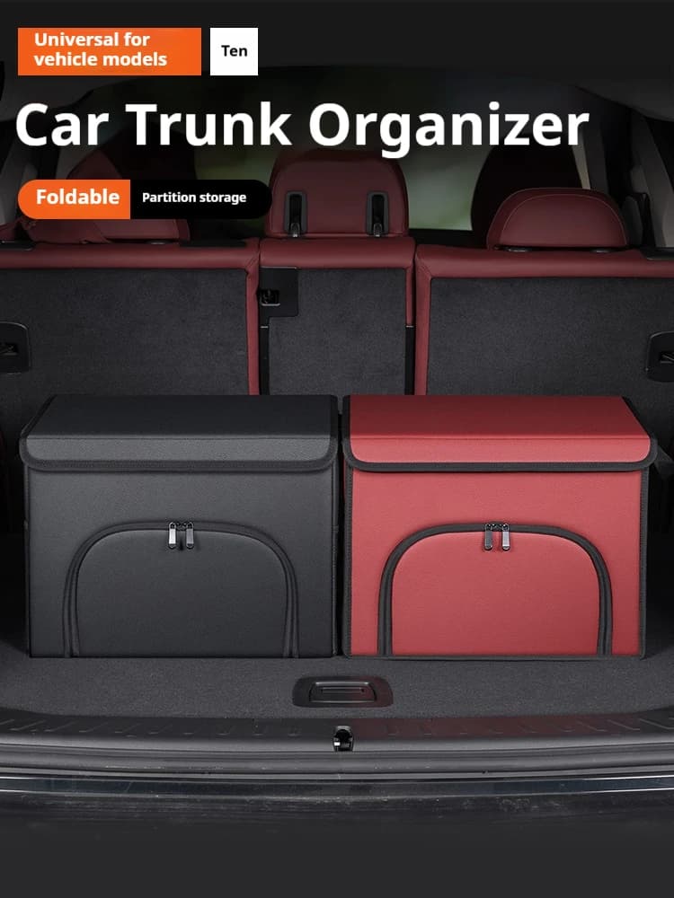 Car trunk large capacity Foldable storage box shoe storage organizing box For Ford Mustang Shelby GT 350 500 Auto Accessories