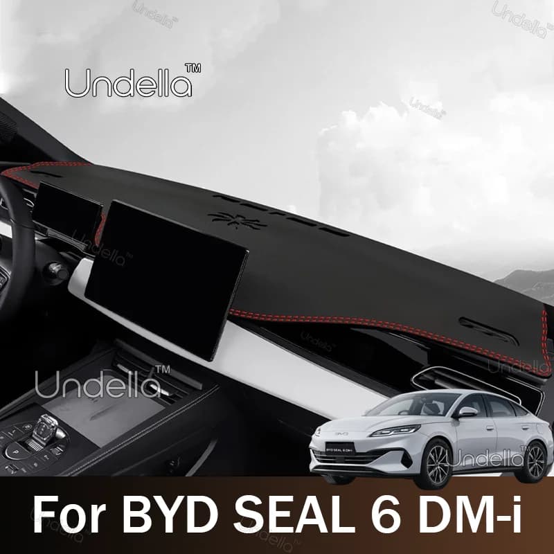 For BYD SEAL 6 DM-i 2026 2027 Car Leather Dashboard Pad Trim Cover Instrument Sun Protection Mat Anti-UV Carpet Car Accessories