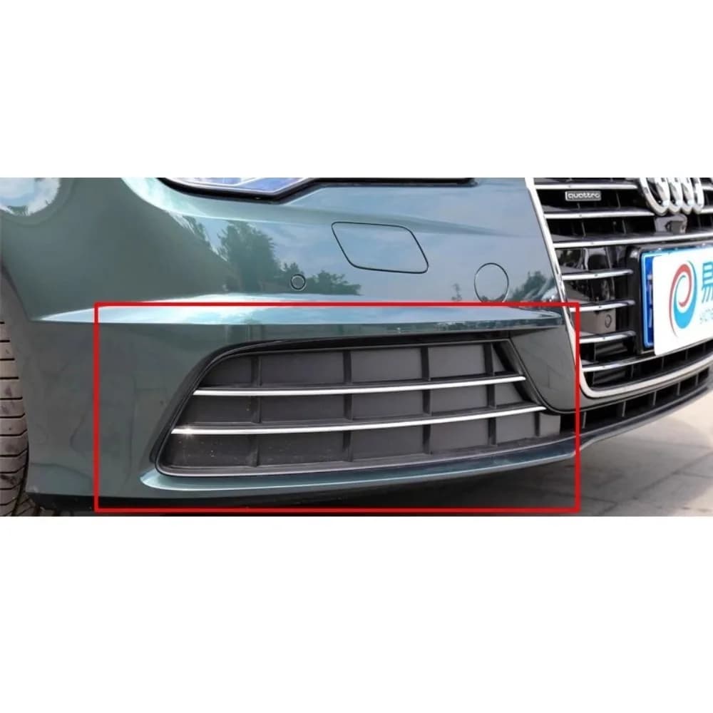 For Audi A7 C7.5 2016-2018 Front Bumper Fog Light Grille Shade