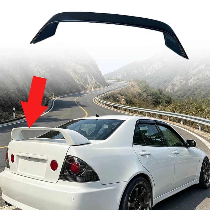For Lexus IS 1998-2005 Altezza OEM Style High Rear Spoiler Wing Exterior Body Kit Auto Styling Modification Accessories