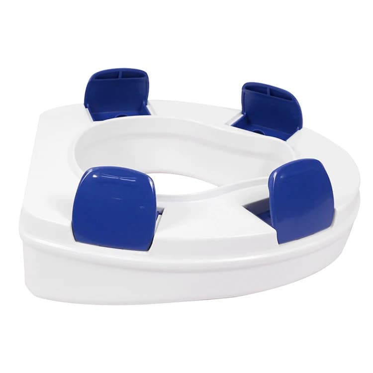 Home care 2 inch portable raised toilet seat, easy to self-assemble for the elderly