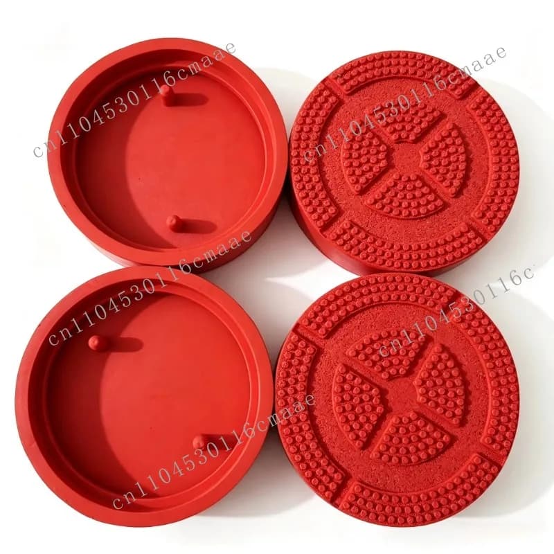 Wear-resistant rubber presser pad for woodworking machinery cylinder presses, used in panel boring and drilling machines