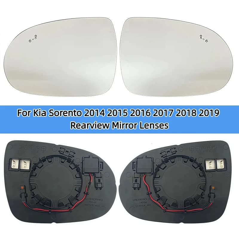 For Kia Sorento 2014 2015 2016 2017 2018 2019/87611-C5000 87621-C5000/Wing Mirror Lens With BSD Car Rearview Mirror Glass