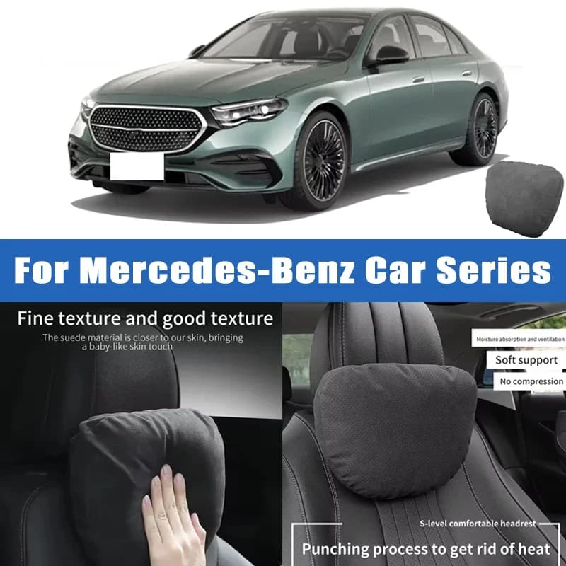 Top Quality Car Headrest Neck Support Seat Soft Neck Pillow Breathable For Mercedes Benz C E S GLC GLE CLA CLS A GLA GLB GLS MLK