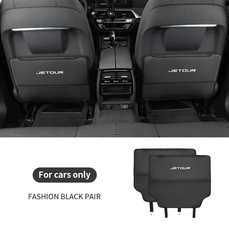 Rear Seat Back Anti‑Kick Mat Storage Organizer For Chery Jetour X70 X90 Plus Tiggo 8 Omoda 5 Jaecoo J8 Auto Interior Protector P