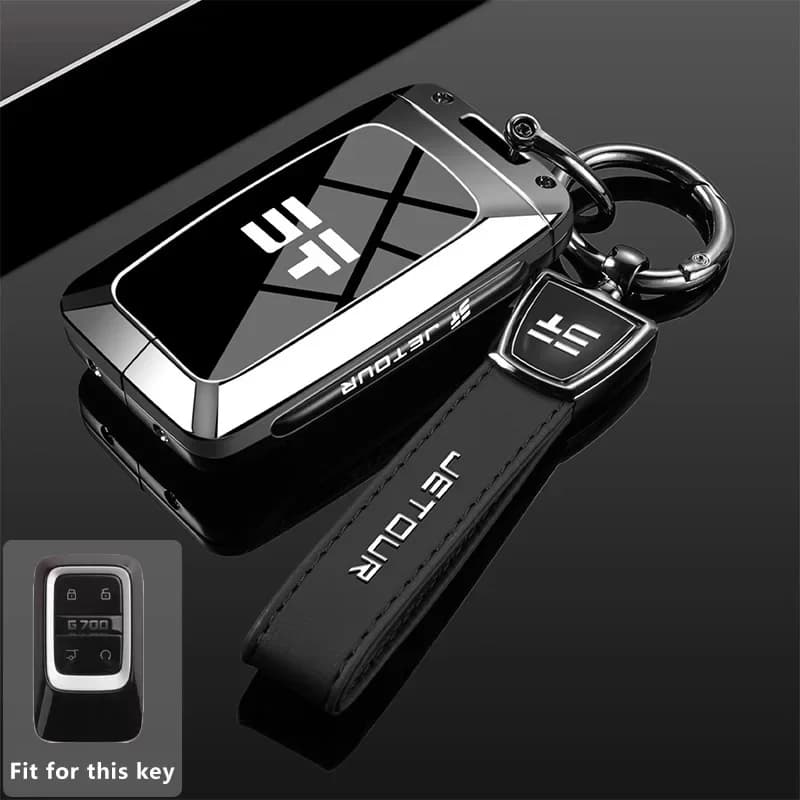 Key Case Cover for Jetour Zongheng G700 T2 T1 2025 2026 Protective Key Fob Shell Keybag Keychain Housing Fob Accessories