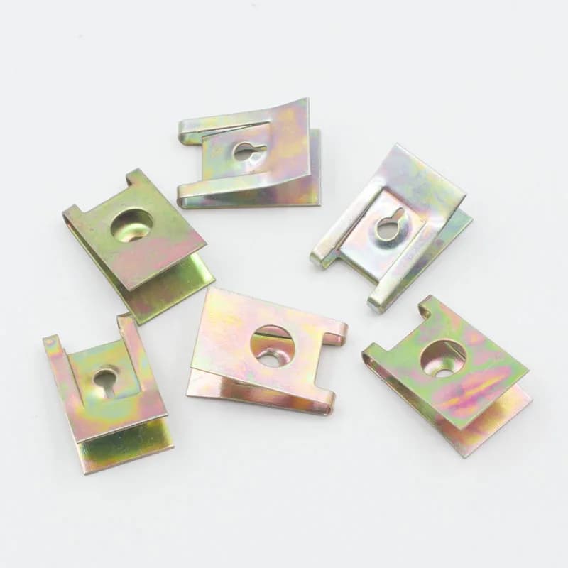 50Pcs Car Body Metal Clip Self Tapping Screw Gasket Fixed Fastener Auto Fenders Door Panel Retainers