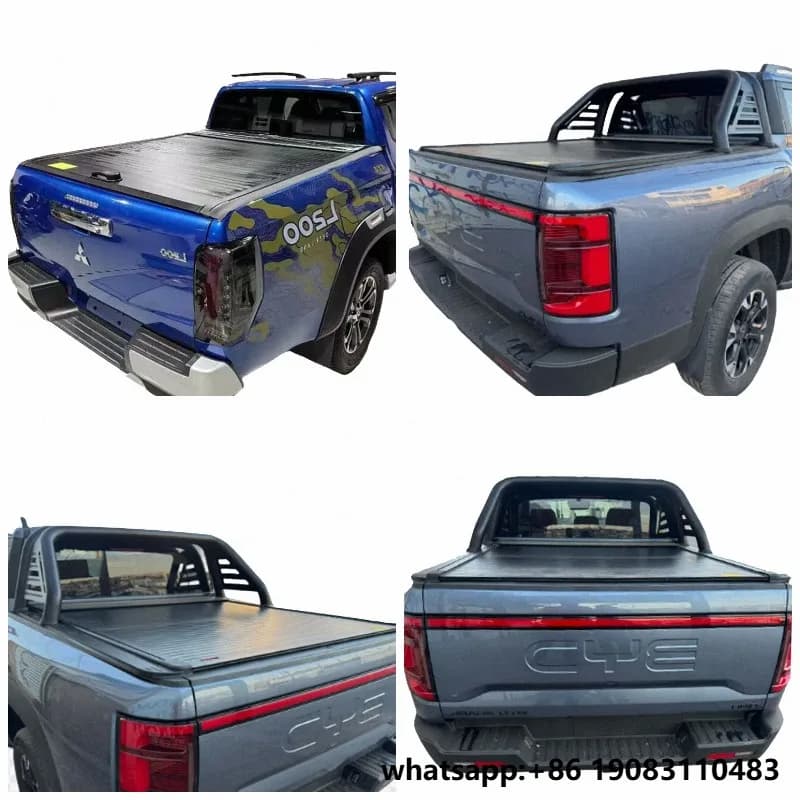 Double Cab Roller Roll Lid Shutter Manual Pickup Truck Bed Tonneau Cover for Mitsubishi L200 Triton