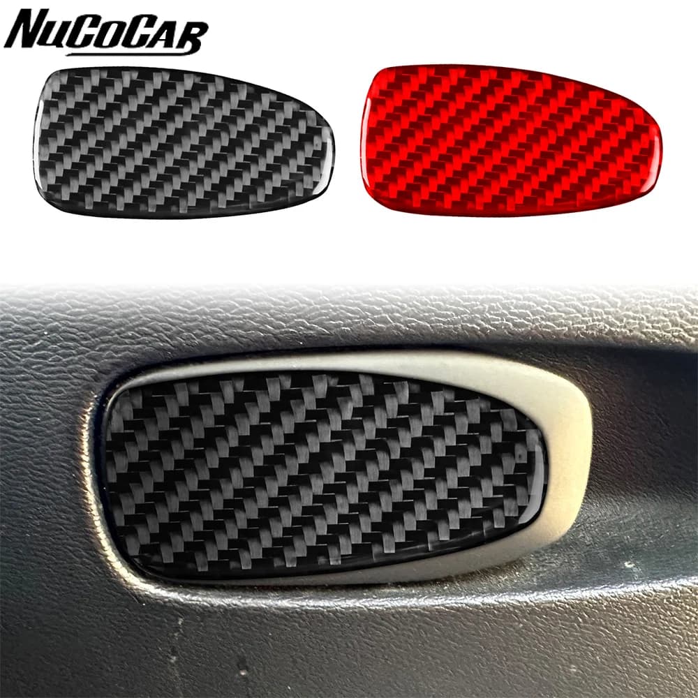 For Volvo XC60 2018-2025 Carbon Fiber Co-driver's Glove Box Switch Panel Trim Cover Car Accessories Interior Decorative Sticker
